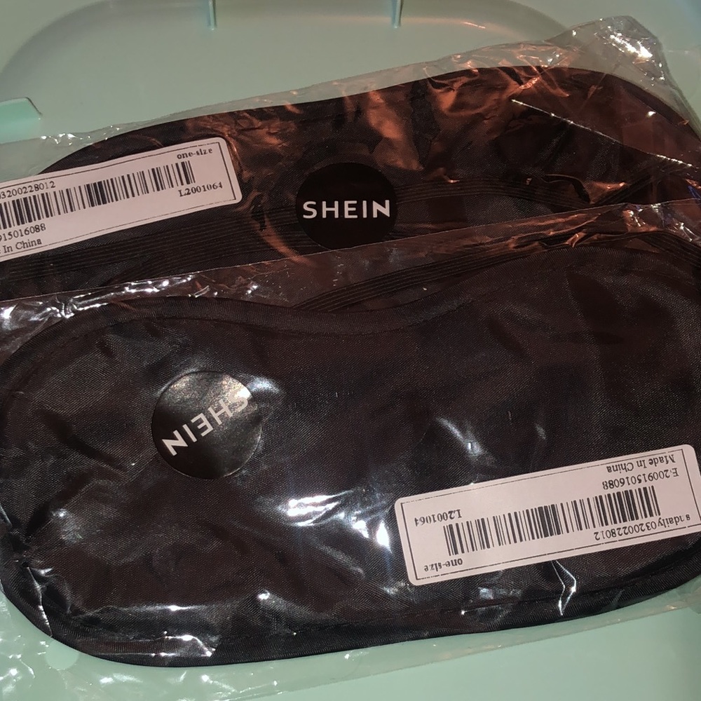 SHEIN Black Satin Sleep Mask